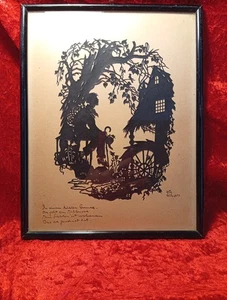 Lotte Gützlaff Berlin Scherenschnitt Mühlenrad  - Bild 1 von 4