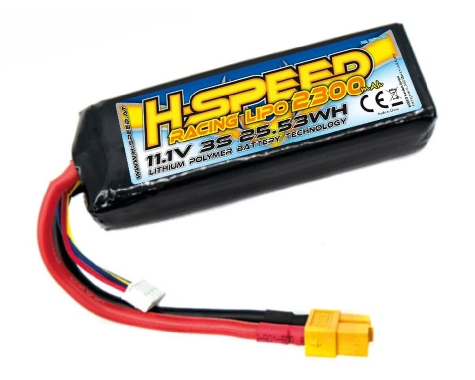 H-SPEED LiPo Akku 2300mAh 11.1V mit XT60 Stecker für Mini Maxx und XRT HSPLI016  - Bild 1 von 1