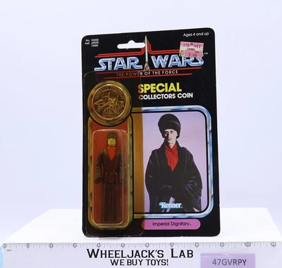 Imperial Dignitary W/Coin 92 Back Star Wars POTF 1984 Kenner NEW MOSC SEALED - Image 1 of 4