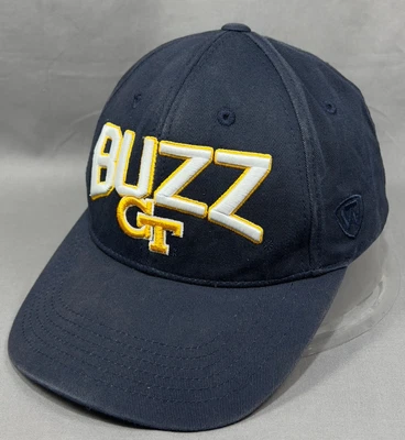 Georgia Tech NCAA Snapback Gorra Gorra TOW Azul Universitario Amarillo Chaquetas Logo Papá Hombres Foto 1 de 4