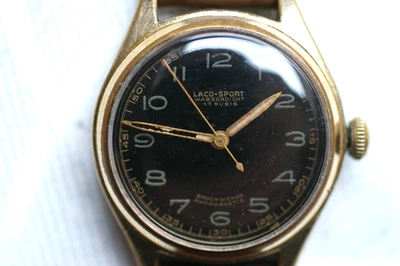 Laco Sport seltene Vintage Armbanduhr Manufaktur Handaufzugswerk Made in Germany - Bild 1 von 4