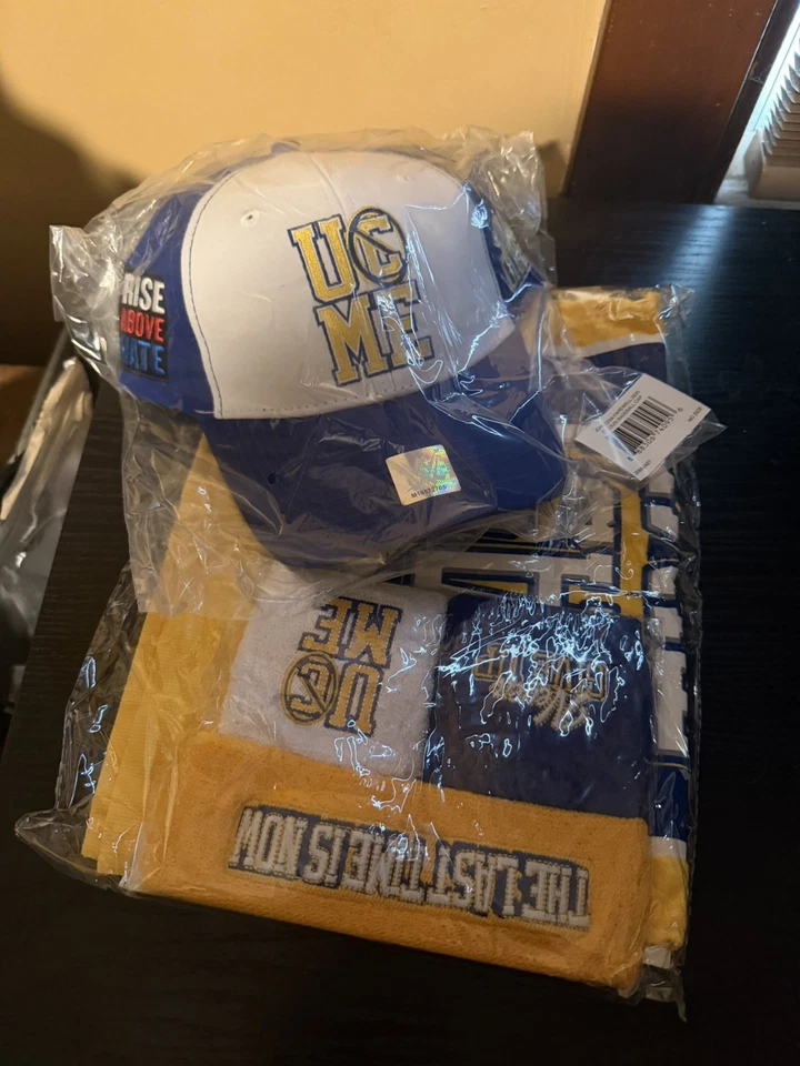 NEW WWE John Cena Farewell Tour  St. Louis Hat And Sweatband + Towel Set SEALED - Image 1 of 4