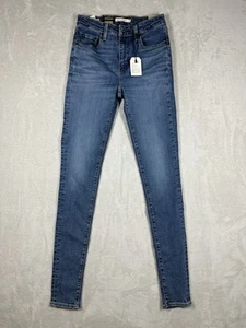 Levi's 721 High Rise Skinny Jeans Women's Size 26 Blue Denim Stretch Premium NWT - Picture 1 of 17