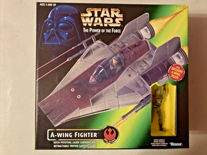 BRANDNEU Star Wars Power of the Force A-Wing Fighter mit exklusivem Pilot - Bild 1 von 6