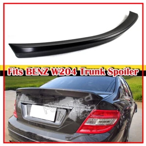 08-13 Fits Mercedes BENZ C-Class W204 4D V Type Trunk Spoiler Unainted ABS - Bild 1 von 4