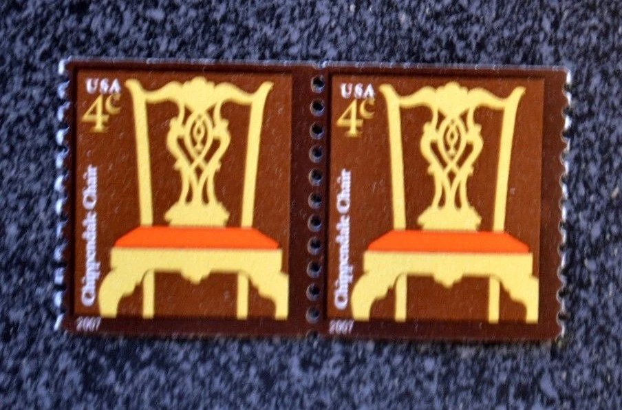 2007USA #3761 4c Chippendale Chair - Coil Pair  Mint  NH   - Image 1 of 1