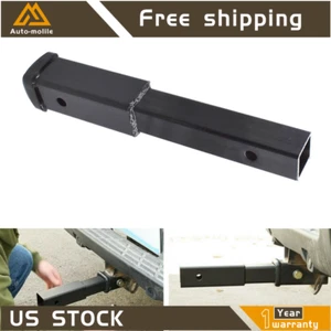 Tow Receiver Extender 5/8" Pin Hole 12" Hitch Extension 4000 LBS Tow Capacity - Picture 1 of 10