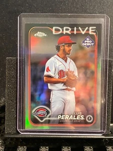 Luis Perales 2024 Topps Pro debut refractor cromado - Drive/Red Sox - Imagen 1 de 2