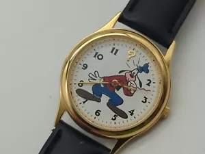 RARO OROLOGIO GOOFY CONFUSO THE DISNEY STORE WATCH NUOVO BATTERIA MAI INDOSSATO BELLO BX44 - Foto 1 di 9