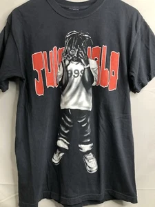 Vlone x Juice Wrld Man of The Year 999 Black T-Shirt Size M AUTHENTIC EUC - Picture 1 of 18