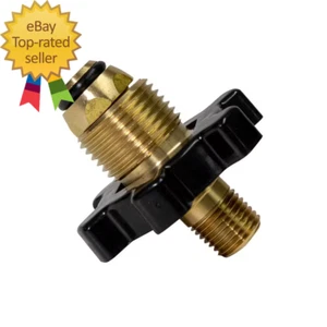 1/4 In. Male Pipe Thread X Restricted Flow Soft Nose P.O.L. with Handwheel - Picture 1 of 4