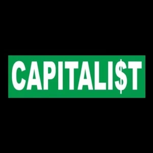 "CAPITALIST" Anti Liberal BUMPER STICKER Conservative, No Socialism, decal, MAGA - Picture 1 of 1
