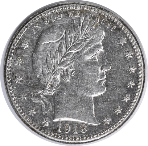 1913-D Barber Silver Quarter BU Uncertified #324 Cover
