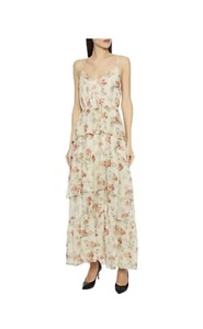 Philosophy di Lorenzo Serafini green and pink floral dress. - Bild 1 von 6