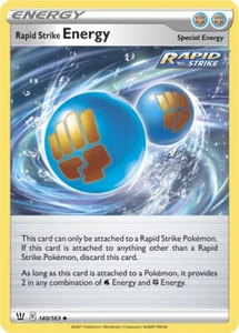 Rapid Strike Energy 140/163 Battle Styles Pokemon Card NM - Bild 1 von 1