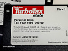 Personal 1999 Tax Year TurboTax OHIO State 3.5" Floppy Disk-Windows 95/98/NT 4.0
