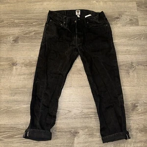 Tellason Black Denim Jeans Japanese Selvage Made In USA Size 33x27 - Bild 1 von 12