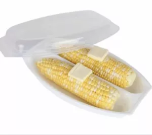 Microwaveable Corn On The Cob Steamer With Airtight Lid US Seller Fast Shipping - Picture 1 of 5