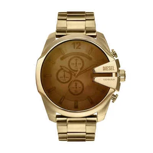 Diesel Mega Chief Gold Watch DZ4662 - Picture 1 of 1