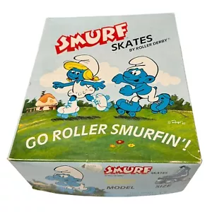Patines Pitufo 1982 Vintage Solo Caja Talla 13 por Roller Derby - Imagen 1 de 8