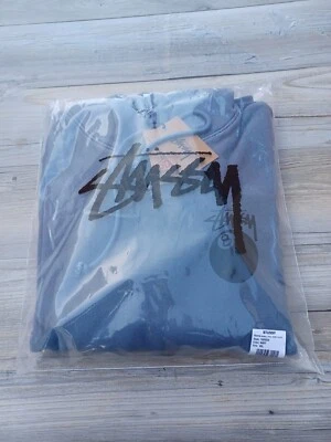 Stussy 8 Ball Pig Dyed Pullover Hood XXL Unopened Navy #0342 - Image 1 of 4