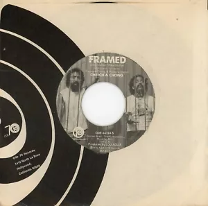 CHEECH & CHONG Framed / Pedro's Request 1976 A&M/ODE 45rpm Novelty Latino - Foto 1 di 1