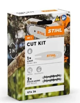 CASCIAROAGRICOLTURA KIT CUT N.1 RICAMBIO PER GTA 26 CON 2 CATENE 28 MAGLIE+BARRA STIHL
