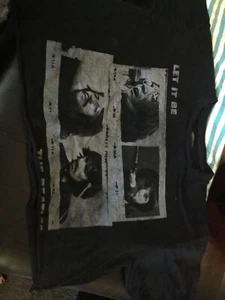 The Beatles Medium Missed Black Crop Tee- Shirt - Picture 1 of 3