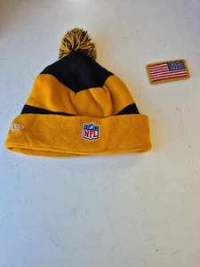 Pittsburgh Steelers Pom Sport Knit Hat On Field Winter Beanie New Era Wool Blend - Bild 1 von 8