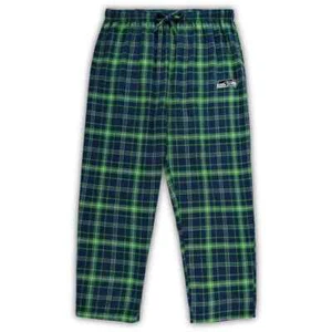 Seattle Seahawks Men's Big & Tall Ultimate Lounge Pajama Pants - Navy/Green - Picture 1 of 3
