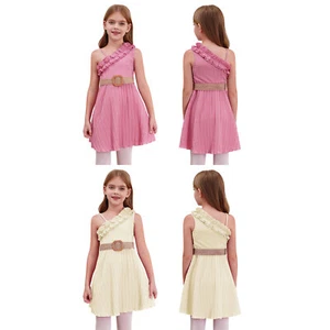 Kinder Mädchen Sommerkleid Sommerkleid Festival Spielkleidung ärmellos Prinzessin süß - Bild 1 von 29