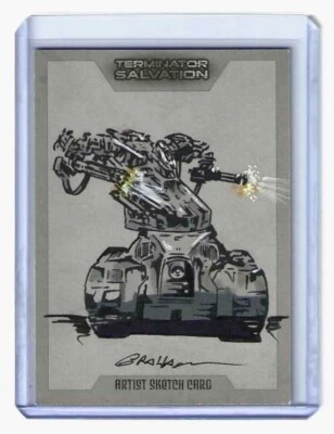 2009 TOPPS TERMINATOR SALVATION - ARTIST SKETCH CARD 1/1 KEVIN GRAHAM - Image 1 of 2