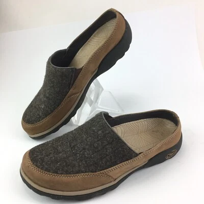 Zapatos Mules Chaco QUINN en Lana Java y Cuero Nobuck Talla 7 Foto 1 de 4