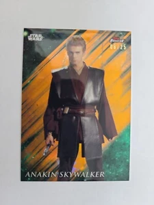 STAR WARS 2018 FINEST ORANGE REFRACTOR /25 ANAKIN SKYWALKER Darth Vader Ahsoka - Picture 1 of 3