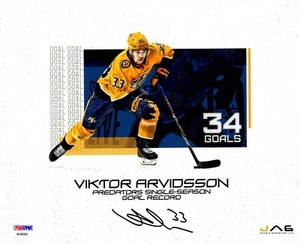 Viktor Arvidsson autographed signed 11x14 photo NHL Nashville Predators PSA COA - Picture 1 of 1