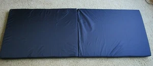 Medizinische zweifach faltbare Bett Fallschutz Matte 24x66x2, blau - Bild 1 von 6