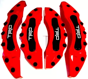 Brake Caliper Covers Front Rear left right tuning sport sticker Tuning RED Spoil - Foto 1 di 6