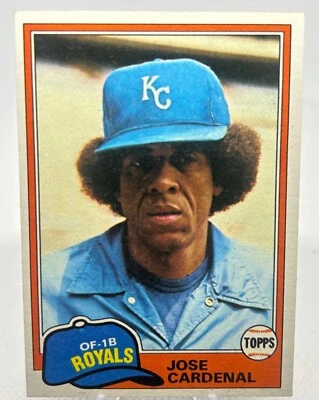 Jose Cardenal 1981 Topps -  #473 Kansas City Royals - Image 1 of 2
