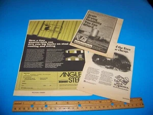 Mixed Lot Agricultural Print Ads from Magazine Vintage 1977 Moridge / E Bonds - Picture 1 of 3