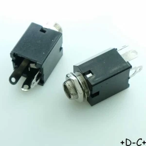 Embase Jack femelle 6.35mm mono contact commutation (lot de 2) - Zdjęcie 1 z 1