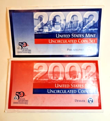 2002 UNITED STATES MINT UNCIRCULATED COIN SET - D & P Marks - Image 1 of 4