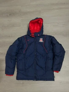 University of Arizona Wildcats 00s Nike Team Jacket Mens S Puffer Gray Tag VNTG - Picture 1 of 11