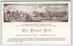 Postkarte The Pioneer Grill George Washington Hotel in Washington, PA - Bild 1 von 2