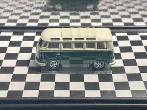 1/64 1966 VOLKSWAGEN 23 WINDOW SAMBA BUS GREEN AND WHITE M13 - Picture 1 of 4