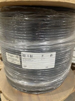 Video coaxial Belden 88281 0101000, RG59, #20 sólido BC doble 98 % trenza TC/BC 1000' Foto 1 de 2