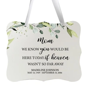 Custom 6x8in Memorial Gift Ribbon Sign for Loss of Loved One - Until We Meet - Picture 1 of 36
