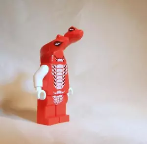 Lego Ninjago Minifigur rot weiß Fangdam zweiköpfige Schlange 9457 Fangpyre Original - Bild 1 von 1