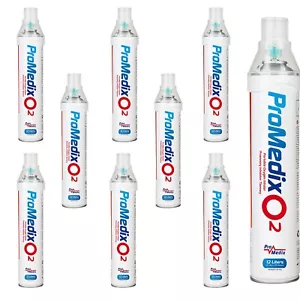 9x Bombolette Promedix 12L Inalatore Portatile di Ossigeno in Bombola al 99,4% - Imagen 1 de 10