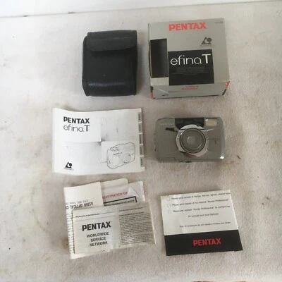 Pentax Efina T compact film camera with instructions / case / boxed Etc - Image 1 of 4