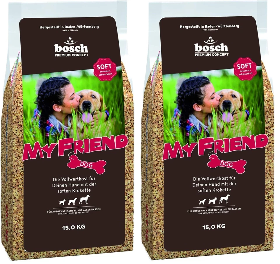 Bosch My Friend Softbrocken Trockenfutter Hunde 2x15kg Vollnahrung - Bild 1 von 4